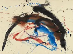 Shiraga, Untitled (Werk), 1980, Gouache on card