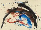 Shiraga, Untitled (Werk), 1980, Gouache on card