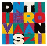 Divine astrazioni by Alighiero Boetti, Ca 1987, Embroidery on linen on panel, sold Dec 2018