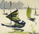 Emil Nolde, Dschunken, 1913, Watercolour on Japan paper
