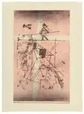 Paul Klee, Seiltänzer, 1923, Farblithographie auf Bütten (Wasserzeichen: BSB [im Kreis])