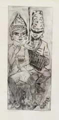 Kasbek by Max Beckmann, 1923, Etching on firm hand-made wove paper, offered Nov 2018