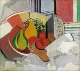 Oskar Moll, Komposition mit Fruchtschale, Circa 1931, Oil on canvas on plywood panel 57.8/