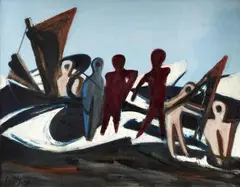 Ernst Wilhelm Nay, Fischer, 1936, Oil on canvas
