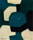 Serge Poliakoff, Composition abstraite, 1966, Oil on canvas