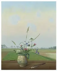 Abendliche Landschaft by Herbert Böttger, Circa 1935, Oil on canvas, sold Nov 2018