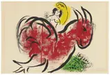 Le Coq rouge by Marc Chagall, 1952, Colour lithograph on wove paper, sold Nov 2018