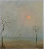 Herbert Böttger, Nebliger Tag, Circa 1932, Oil on canvas