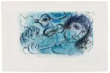 Le Joueur de Flute by Marc Chagall, 1957, Colour lithograph on Arches laid paper with watermark "ARCHES", sold Nov 2018