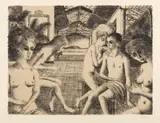 Paul Delvaux, The lover
