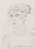 Otto Dix, Puppe, 1922, Pencil drawing on firm ivory-coloured "Monopol" paper