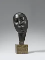 Joseph Enseling, Bildnis einer Frau - Mondscheinsonate, 1919, Bronze mask