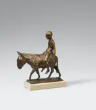 Eselreiter (klein) by August Gaul, 1912, Bronze, sold Nov 2018