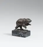 Eilender Bär auf den Hinterbeinen by August Gaul, Circa 1915, Bronze, sold Nov 2018