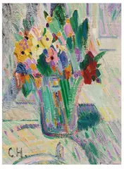 Blumenstillleben by Curt Herrmann, 1910s, Oil on canvas, formerly laid down on firm artist's board, sold Nov 2018