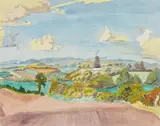 Erich Heckel, Mühle in der Landschaft