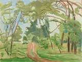 Erich Heckel, Weg unter Bäumen