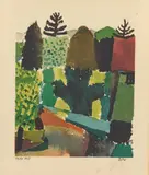 Paul Klee, Park, 1914, Colour lithograph on laid paper
