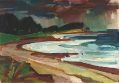 Regenwolken by Max Kaus, 1923, Oil on canvas, sold Nov 2018