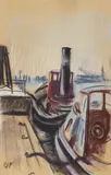 Elfriede Lohse-Wächtler, Schleppdampfer im Hafen Altona