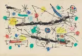 Le grand jardin by Joan Miró, 1964, Colour lithograph on Velin d'Arches with watermark "Arches", sold Nov 2018