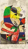 Joan Miró, Gaudi I, 1979/80, Aquatint etching on wove paper with watermark "ARCHES"