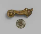 Ewald Mataré, Jonas im Fischmaul, 1955, Bronze door handle, handle and fitting, undrilled