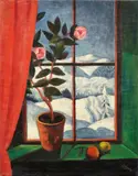 Carlo Mense, Blühende Kamelie, Circa 1932, Oil on canvas