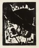 Emil Nolde, Junges Mädchen III, 1912, Woodcut on Japan laid paper