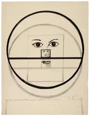 Untitled (Shadow Drawing) by Man Ray, Circa 1970, Mixed media and collage on wove paper with watermark "Arches" 74 x, sold Nov 2018