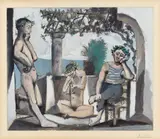 Pablo Picasso, Bacchanale, Circa 1955, Colour aquatint etching on wove paper with water mark "BFK RIVES"
