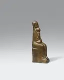 Emy Roeder, Geschwister. Sitzendes Mädchen mit Kleinkind, 1947, Bronze sculpture
