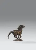Jagendes Shetlandpony (Galoppierendes Pony) by Renée Sintenis, 1937, Bronze, sold Nov 2018