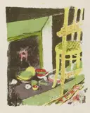Édouard Vuillard, L'Âtre, 1899, Colour lithograph on thin Japan paper