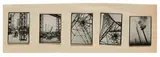 Kurt Kranz, Bauausstellung am Funkturm Berlin, 1931, 5 vintage gelatin silver contact prints