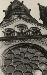Lotte Jacobi, Gedächtniskirche, Berlin, c. 1930, Vintage ferrotyped gelatin silver print