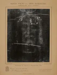 Giuseppe Enrie, Santo Volto del Divin Redentore (Particolare della S. Sindone), Torino, 1931, Vintage gelatin silver print