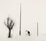 Robert Häusser, Radfahrer, 1953, Gelatin silver print, printed
