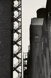 Andreas Feininger, Fire Escape, New York, 1981, Ferrotyped gelatin silver print