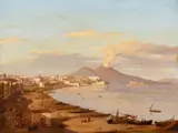 Antonio Marinoni, The Bay of Naples, Oil on canvas