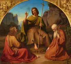 Franz Ittenbach, John the Baptist, Oil on canvas (relined)