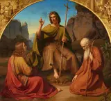 Franz Ittenbach, John the Baptist, Oil on canvas (relined)