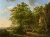 Andreas Schelfhout, Summer Landscape in the Meuse Valley