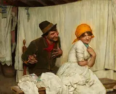 Gaetano Bellei, The Advance, Oil on canvas