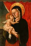 Venetian School second half 15th century, The Virgin and Child, Oil on panel