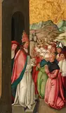 Saint Ursula's Arrival in Rome by Master of the Large Visitation, Oil on panel, offered Nov 2018