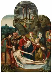 The Lamentation by Netherlandish School circa 1520, Oil on panel, sold Nov 2018