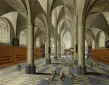 Pieter Neefs the Elder, Interior of the Sint Joriskerk in Antwerp, Oil on canvas (relined)