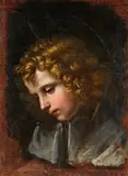 Onorio Marinari, Study of a Youth's Head, probably Saint John, Oil on canvas