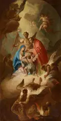Josef Stern, John the Apostle Giving Communion to Mary, Oil on canvas